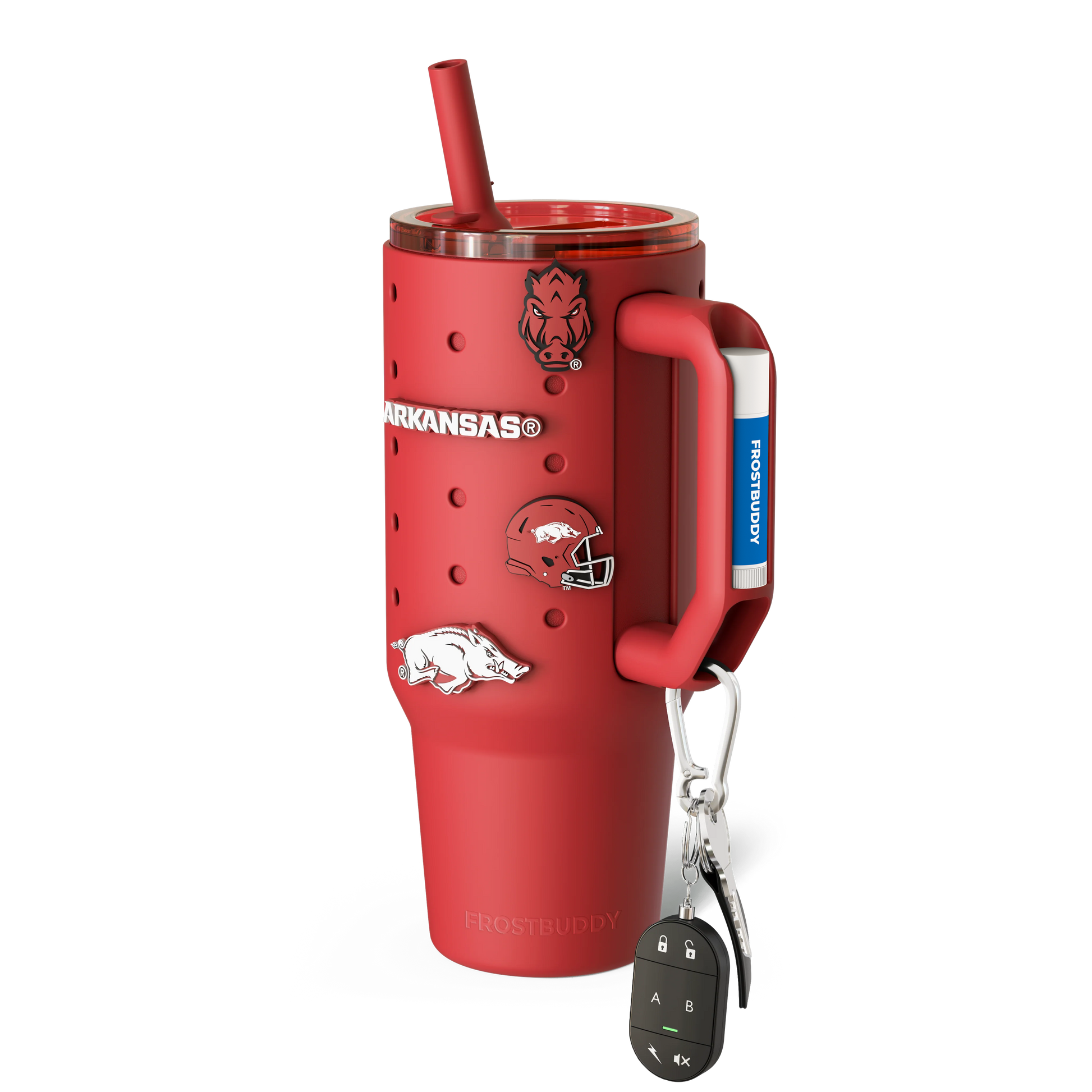Thicc Buddy 40oz | Arkansas Razorbacks | Skin + Budz Bundle